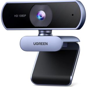Ugreen  CM678 USB Full HD Webcam – 1080P@30FPS  Dual Microphones  Fixed Focus  USB Plug & Play  Wide-Angle Webcam for PC & Laptop