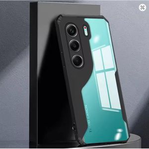 Tecno Camon 40 Pro Back Cover Transparent, Clear And Colorless With Black Edges Unique And Stylish Heavy Duty Protection Phone Cover/ Back Case