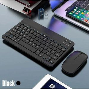 10inch BT Rechargeable Mini Keyboard Mouse Combo IOS Android Windows Tablet For iPad Mini Pro Keyboard