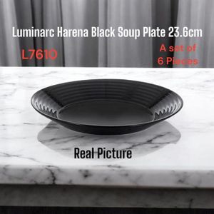 Luminarc Harena Black Soup Plate 23.6cm 6pcs-OFFER!!!