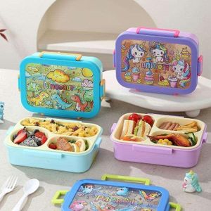 Kids Cartoon Lunch Box Set with Bottle – Complete Meal Kit