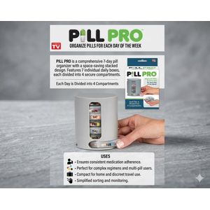 Pill pro organizer 7 compartments 