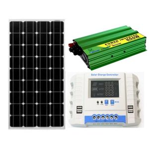 Sunlight Solar 250 W Solar Panel 25 Years Warranty All Weather Mono Solar Panel + Free 20A Solar Charge Controller + Free 600W Solar Power Inverter   DC To AC Solar Inverter 