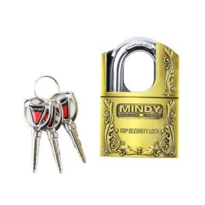 Mindy 60mm Top Anti-Burglar Theft Zinc Alloy High Security Padlock With 3 Keys