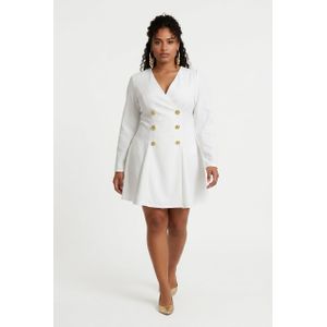 Ladies Cute Short Skater Dress -White 