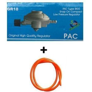 6kg Gas Regulator Plus FREE Gas Delivery Hose Pipe - LPG Cylinder Accessory