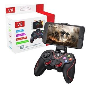 V8 Wireless Game Controller Bluetooth Mobile Gaming Joystick Gamepad Ergonomic Design Responsive Trigger Buttons Compatible With Android iPhone Tablets PUBG COD Mobile Gaming Controller in black colour