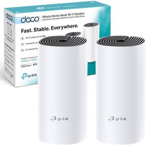 TP Link Deco M4 AC1200 Whole Home Mesh Wi-Fi System (2 Pack) - TL-DECO M2