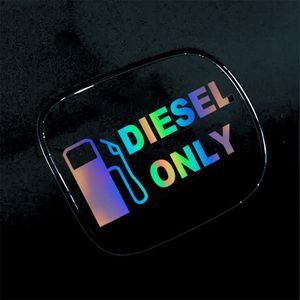Holographic Diesel Only Durable Sticker Vinyl Die Cut Decal Car Fuel Tank Cap Door 4x4 Ute Truck Van SUV Vehicle Auto