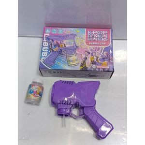 Labubu Bubble Gun - Electronic Foaming and Light Automatic Bubble Blaster Toy with LED Lights / Kids Outdoor Party Fun Durable Portable Bubble Maker Machine Gift for Boys and Girls