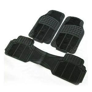 Conjoined Five Seater Heavy Duty Rubber Car Floor Mats - 3 Piece Set