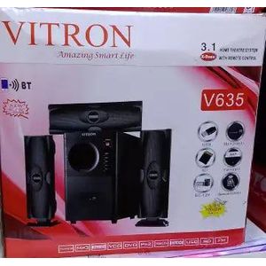 Vitron 3.1CH Multimedia X-Bass Speaker System Home Theatre System AC/DC Subwoofer Bluetooth Woofer USB/SD/FM Home Audio System with Remote Control V635