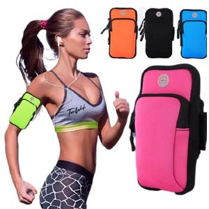 Arm Band Sports Exercise Phone Carrier With Loop For Earphones