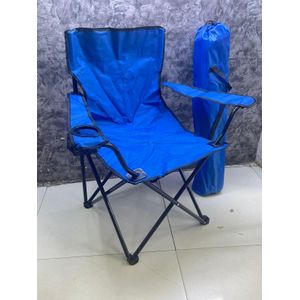 Portable Folding Camping Chair with Carry Bag – blue