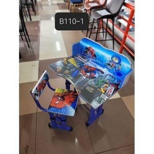 Executive Adjustable Kids Study Table Desk Spider Man Blue Theme