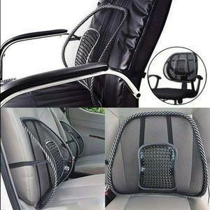 Massage Lumbar Support For Office Chair, Car Seat Or Home Chair, Double Breathable Mesh Back Support