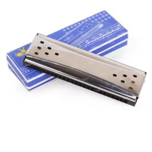 Fiddler Mouth Organ Double Tones 24 Holes Polyphonic Harmonica