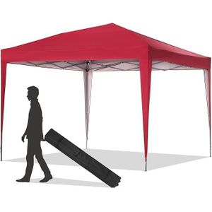 3m x 3m Gazebo 10 x 10 feet canopy tent in Green, Maroon, Navy, Olive, Red, Royal Blue, White