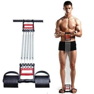 Magnetic Chest Expander 3 In 1 Multi Usage 5 Detachable Chest Pull Spring For Men Inbuilt Hand Gripper Tummy Trimmer Exerciser Multifunction Fitness Tool Versatile design of this chest GYM equipment chestpull