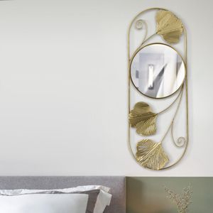 Diameter 80mm Silver Unfinished Mini Round Mirrors Light Gold