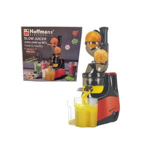 Hoffmans Slow Juicer Machine – 200W Cold Press Juice Extractor, 80mm Wide Feeding Chute, High Juice Yield, Low Noise