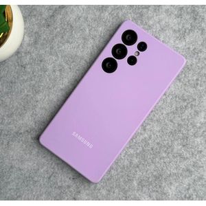 Soft Silicone Back Cover for Samsung Galaxy S25 Ultra – Protective, Shockproof, Ultra-Thin, Anti-Scratch, Anti-Fingerprint – Purple