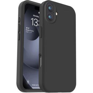 Soft Silicone Slim Fit Cover Anti-Scratch Shockproof Case for Apple iPhone 17 - Black