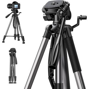 Ugreen LP661 Professional Tripod Stand for Phone & Camera – Adjustable Height, 360° Ball Head Rotation, Universal Smartphone Holder, DSLR/Mirrorless Compatible, Foldable Lightweight Tripod for Video, Vlogging & Photography