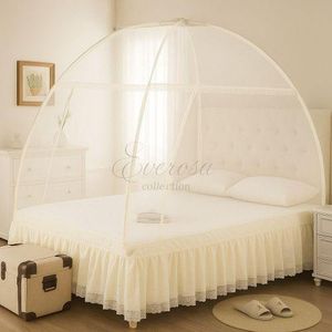 4 by 6 cream Foldable Tent net