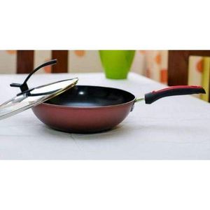 Non Stick Aluminium Deep Frying Pan With Lid