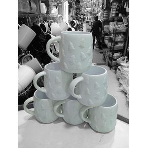 Classic Ceramic Mugs For Tea/Coffee Set(6)
