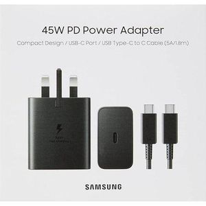 Samsung 45W Super Fast Charger with USB-C to USB-C Cable 