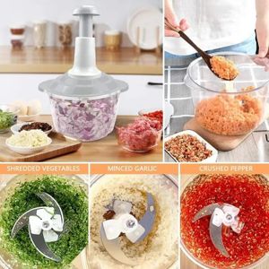 1set Vegetable Chopper & Fruit Slicer, Multifunctional Manual Food