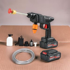 Durable Quality Waterproof Stable Operation Portable 96V Cordless Rechargeable Pressure Washer Gun Machine