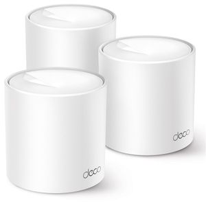 TP Link Deco X10 (3-pack) AX1500Mbps Whole Home Mesh WiFi 6 System, Coverage up to 5600ft², Easy Setup, WiFi Mesh System, Extender Booster, Easy Setup, Wi-Fi Router, Gaming&4K, Alexa & Google Home