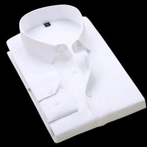 White Men Official Long Sleeved Cotton Shirt