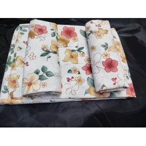 Fade-resistant, shrink-resistant Cotton 4-Piece Bedsheet Set – 5×6 ft (2 Bedsheets + 2 Pillowcases) Soft & Comfortable Fabric Made from high-quality breathable material for a cozy sleep experience.