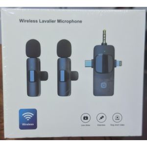 Wireless Lavalier Microphone – Plug & Play, 20m Range