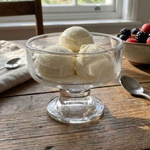Glass Ice Cream Bowl Set