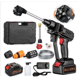 CORDLESS CAR WASHING MACHINE GUN WITH RECHARGEABLE BATTERIES
