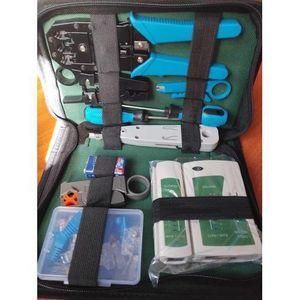 Toolkit Lan Tester RJ45 Crimping Pliers Portable LAN Network Repair Tool Kit Cable Tester AND Plier Crimp Crimper Clamp