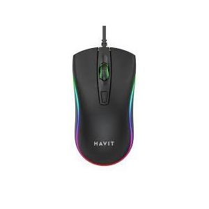 Havit MS72 RGB Gaming Mouse – 1200 DPI, Ergonomic, USB Wired