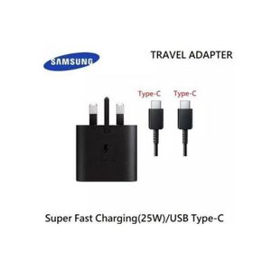 Samsung GALAXY A33 Fast Charger 25W with USB Type C To C Cable, Fast Charging Power Adapter for Samsung Devices