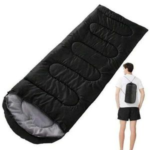 Warm Sleeping Bag – Lightweight Camping -BLACK