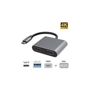 USB Type-C to HDMI/VGA/USB 3.0/USB 3.1 adapter for MacBook and PC