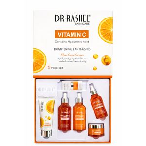 DR RASHEL Dr. Rashel Vitamin C Brightening & Anti-Aging Skin Care Set (5 Pieces) – With Hyaluronic Acid