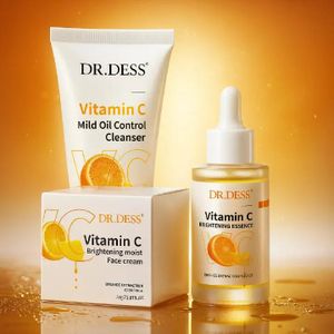 Dr. Dess Vitamin C package: Face Serum30ml, Face Cream 50ml & Face Cleanser 100ml