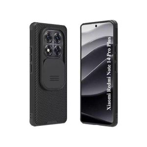 Nilkin Redmi Note 14 Pro Plus with Slide Camera Cover, Military Grade Drop Protection Shockproof Bumper