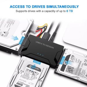 Universal USB 3.0 to IDE Storage Drive Converter Adapter for HDD SSD