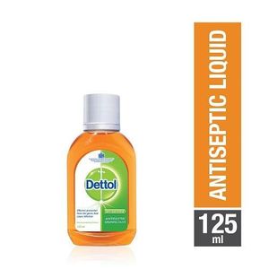 Dettol Antiseptic Disinfectant 125ml Kills 99.9% Germs